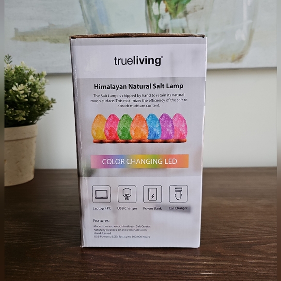 Color Changing LED, Himalayan Natural Salt Lamp, Natural Ionizer Freshen… - Picture 8 of 11